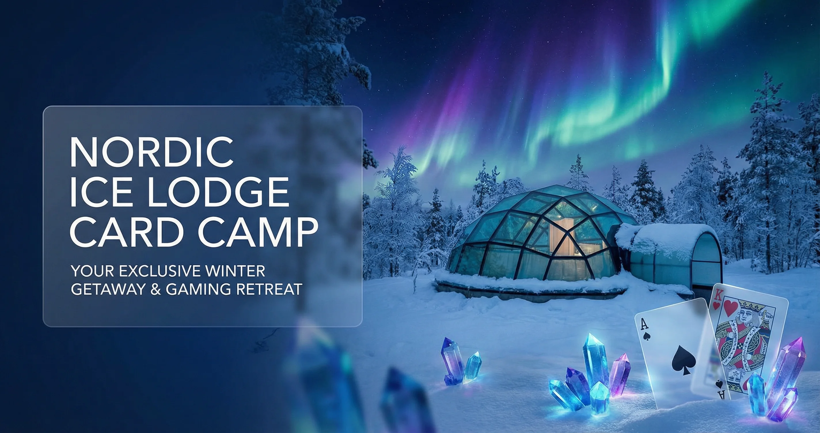 极光冰屋棋牌营地 - 84棋牌 Logo